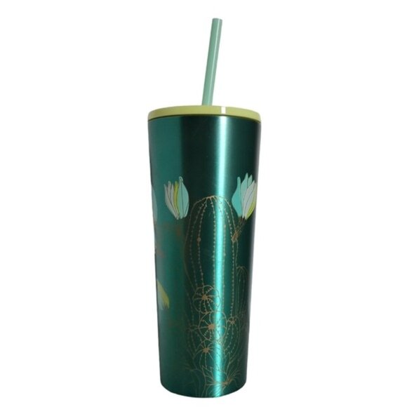 Starbucks Spring 2022 Cactus Stainless Steel Travel Tumbler Cup Grande 16 Fl Oz - Picture 13 of 14